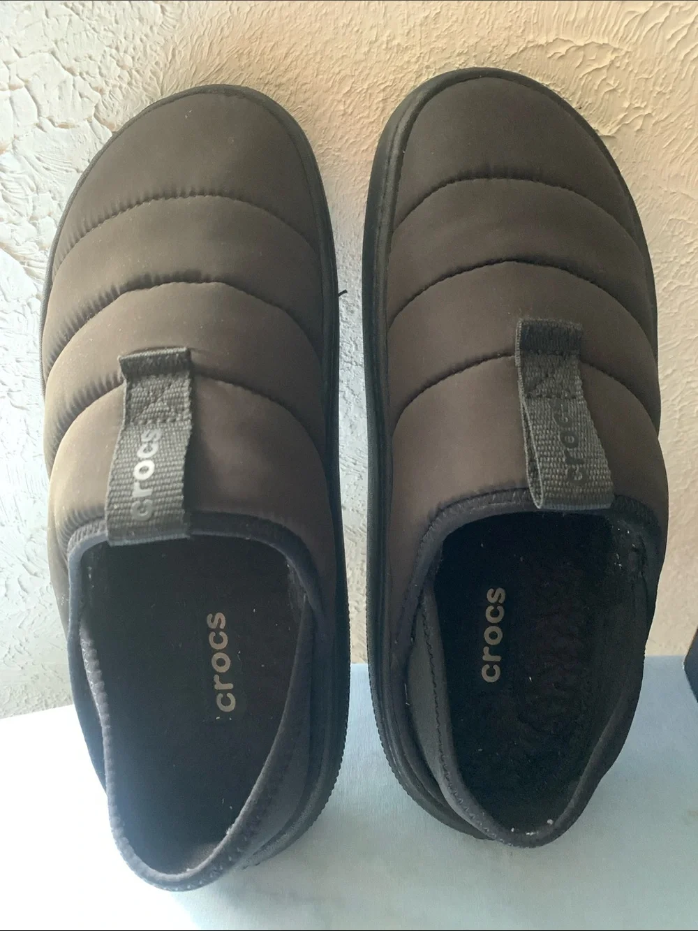 CROCS Quilted Slip-On Clog in Black